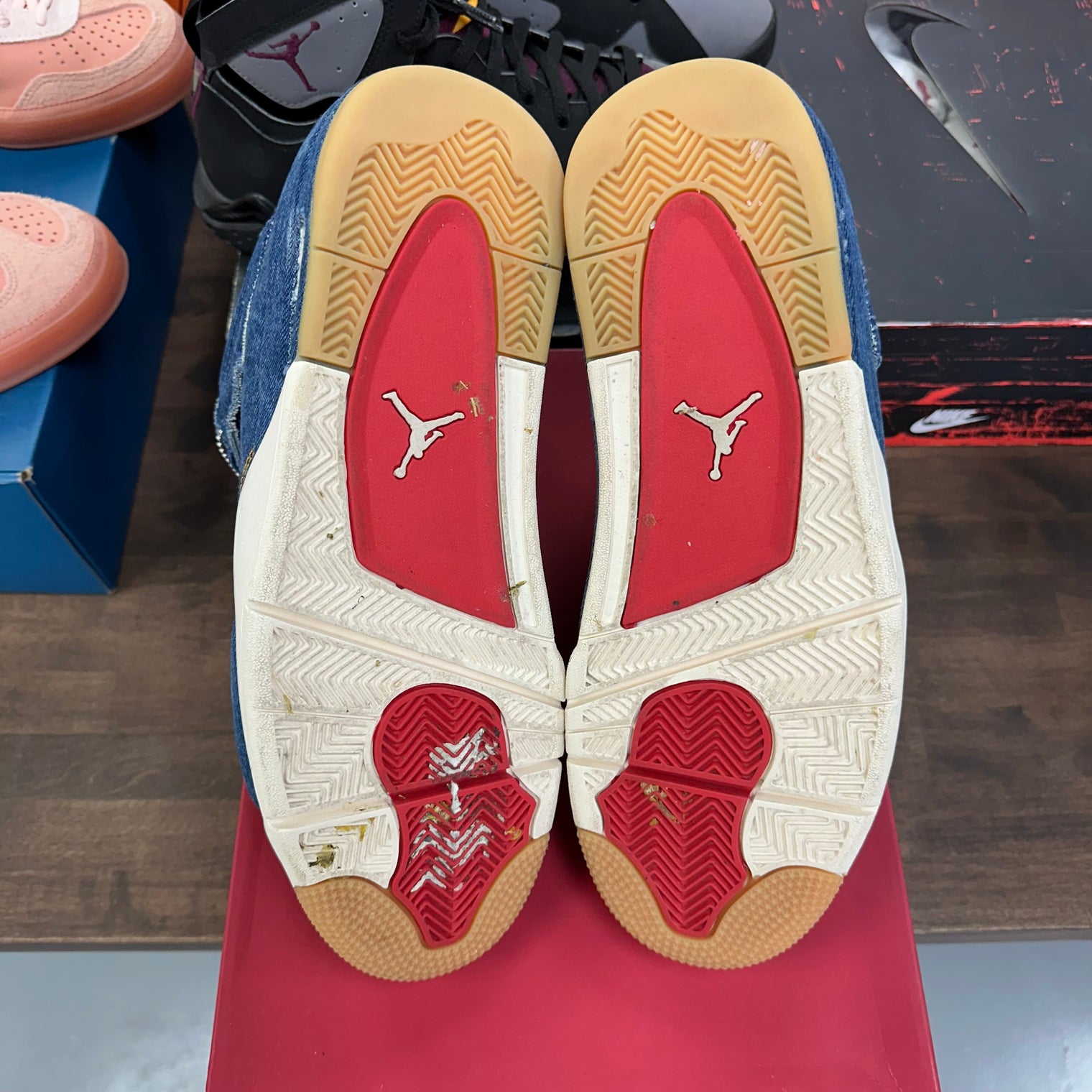 Levi's Denim Jordan 4 Retro (Tag With Levi's Logo) (USED)