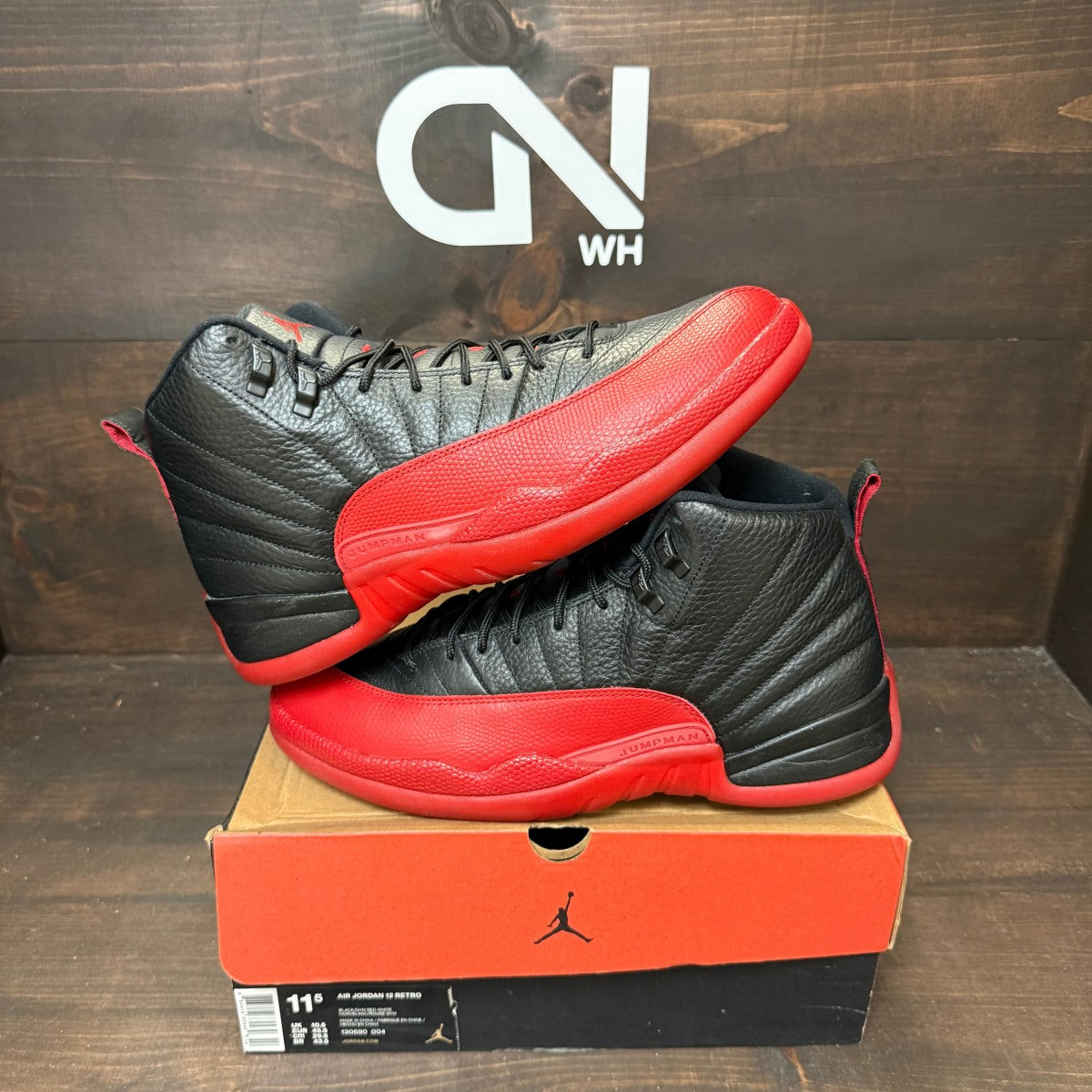 Jordan 12 Retro Flu Game (2016) Size 11.5 (Pre-Owned) - Image 1