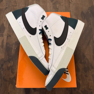 Nike Blazer Mid '77 PRM White Black Deep Jungle Light Silver Size 10 (Pre-Owned) - Image 1