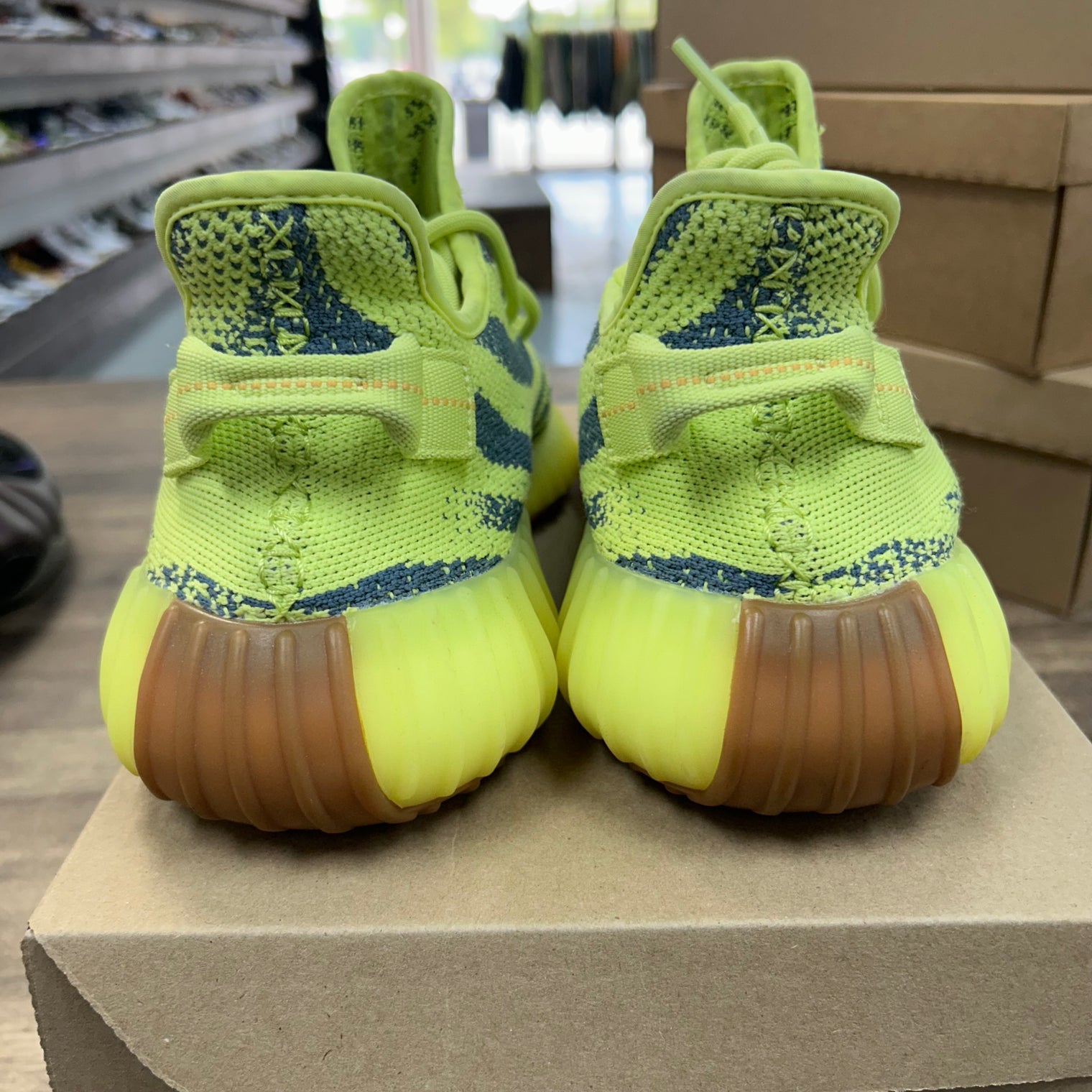 Semi Frozen Yellow Yeezy 350 (USED, No Box)