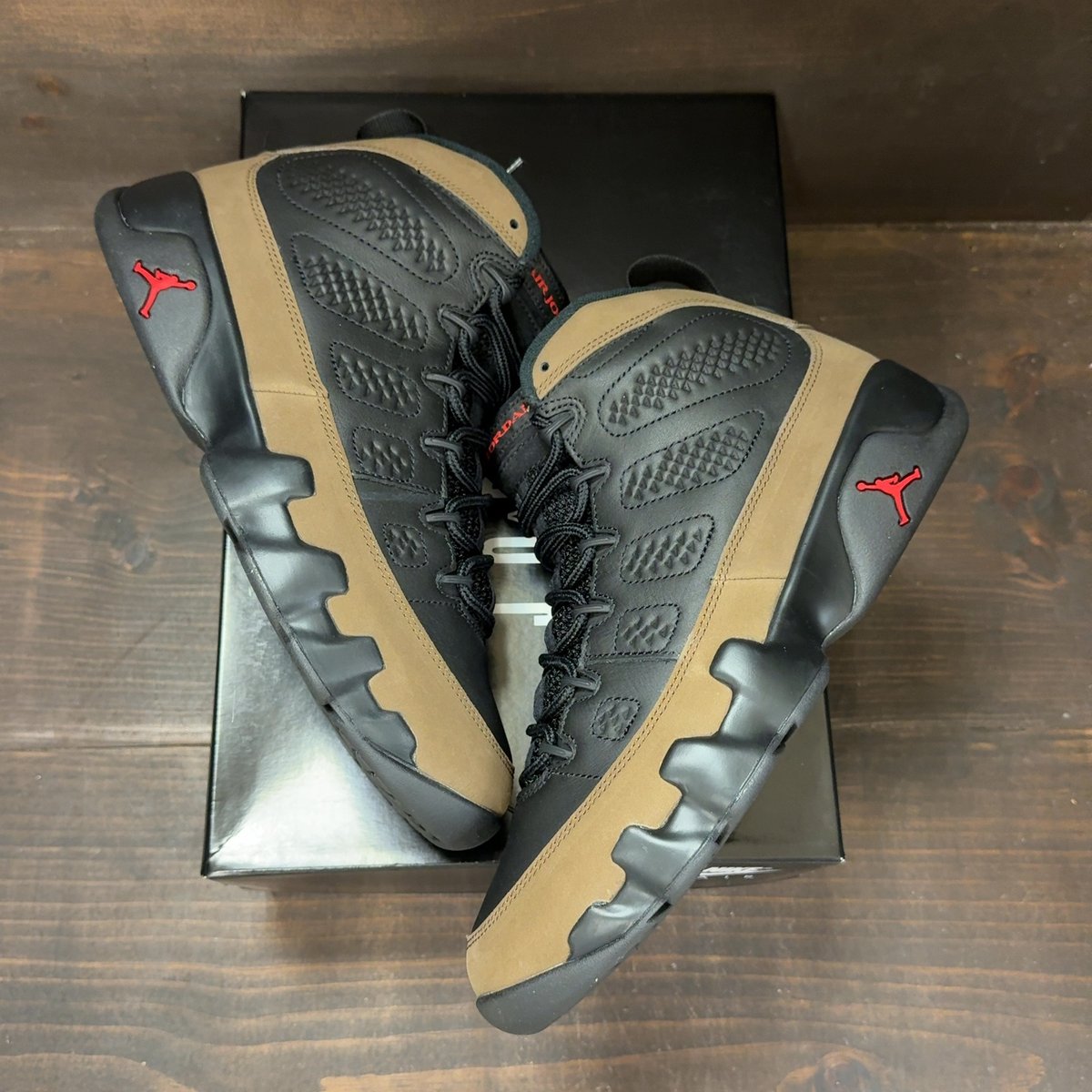 Jordan 9 Retro Olive (2024) Size 8.5 (Pre-Owned) - back