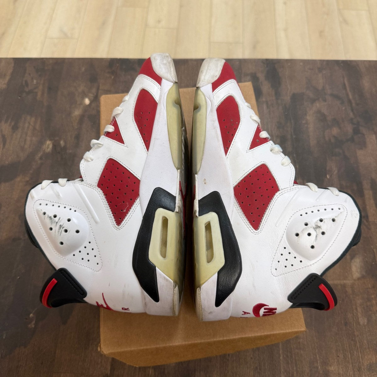 Jordan 6 Retro Carmine (2021) Size 11 (Pre-Owned) - Image 4