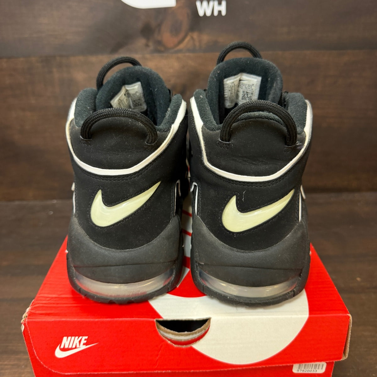 Nike Air More Uptempo Black White - Image 4