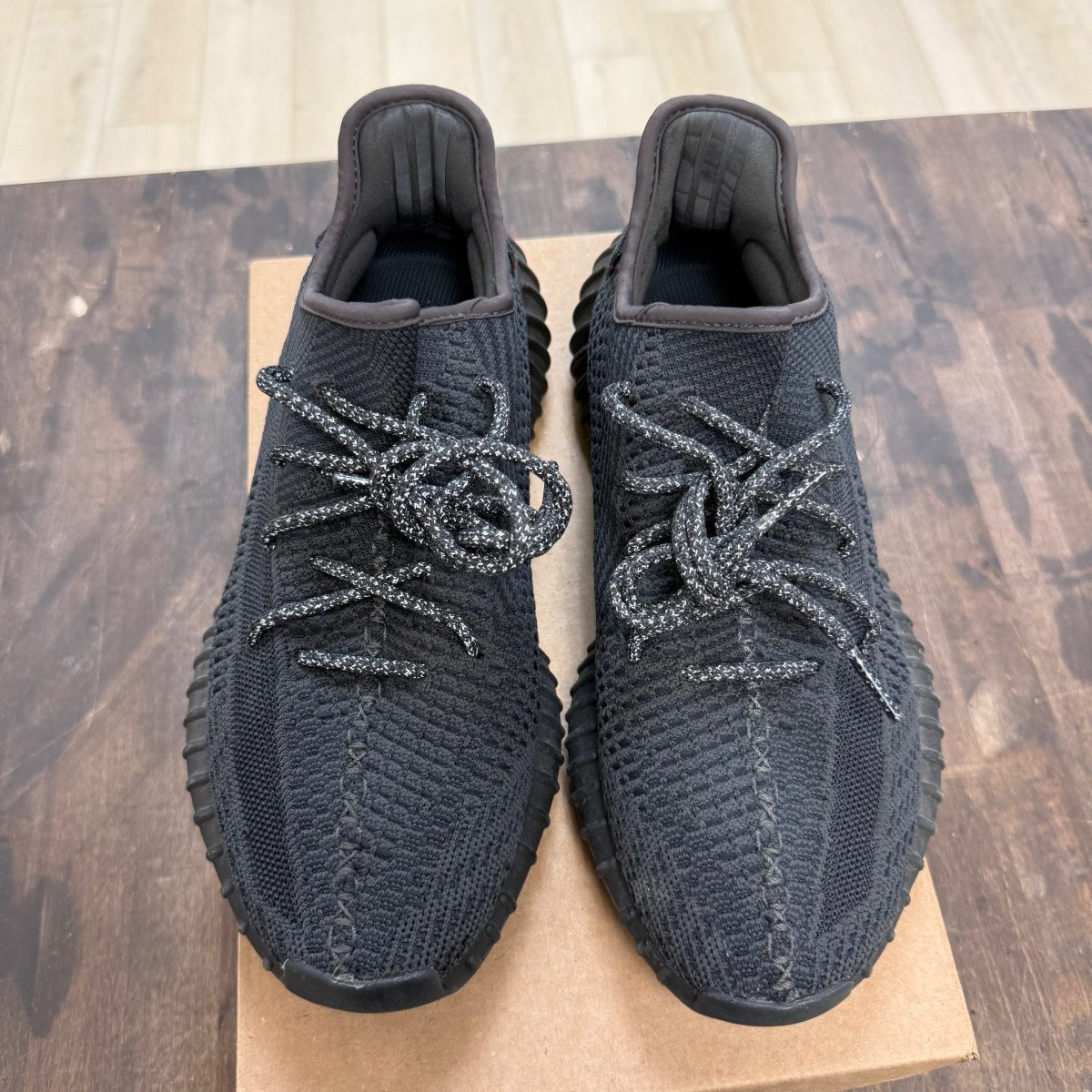 adidas Yeezy Boost 350 V2 Static Black (Reflective) Size 10.5 (Pre-Owned) - Image 2