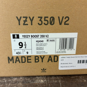 adidas Yeezy Boost 350 V2 Onyx Size 9.5 (Pre-Owned) - aux