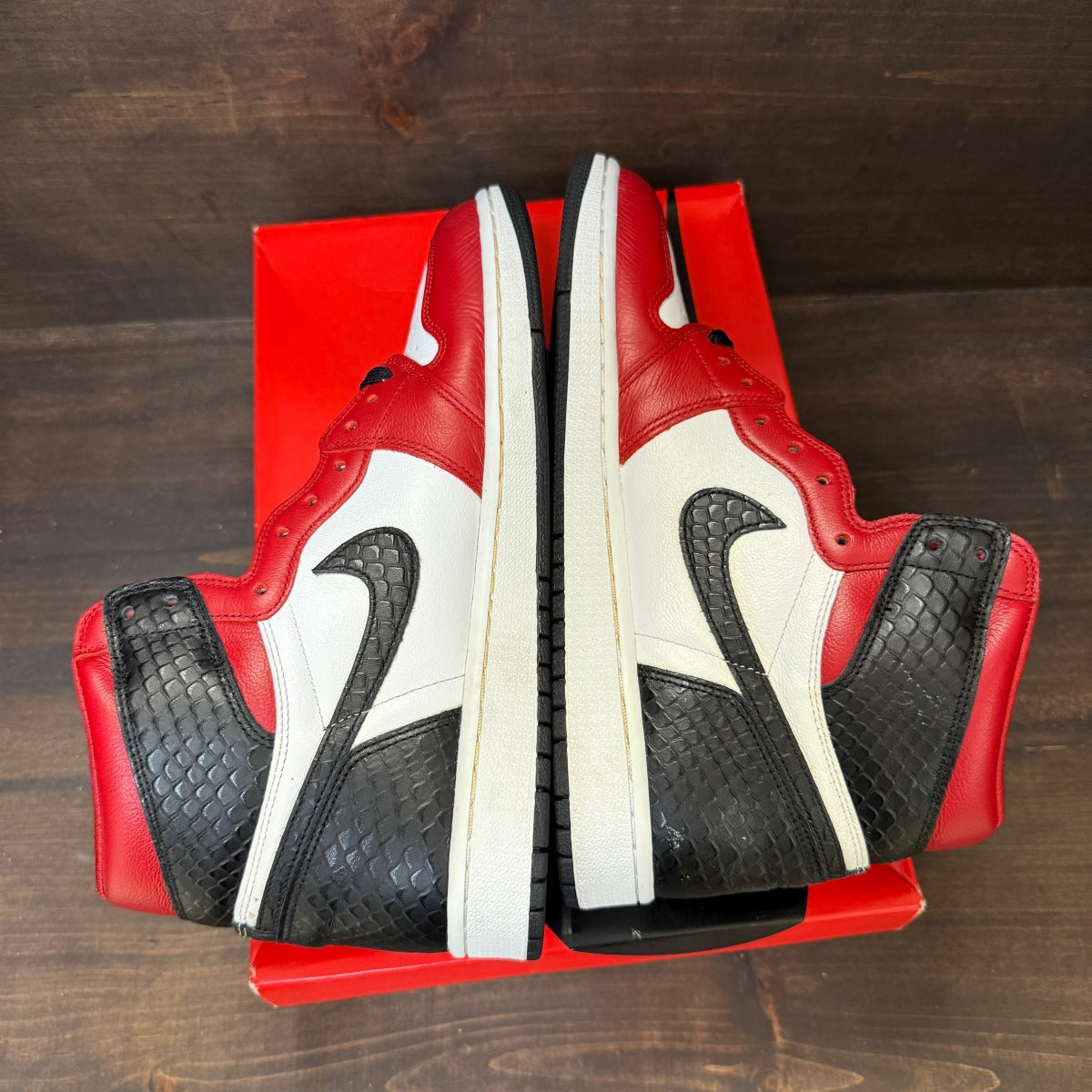Jordan 1 Retro High Satin Snake Chicago (Women's) - Image 5