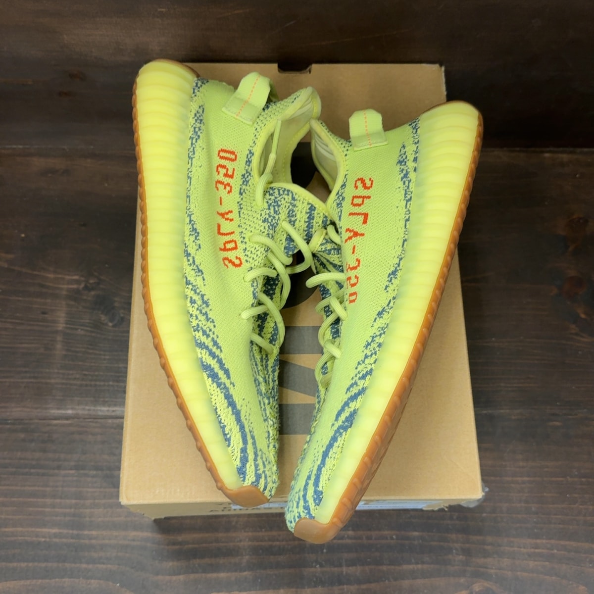 adidas Yeezy Boost 350 V2 Semi Frozen Yellow Size 12 (Pre-Owned) - Image 2