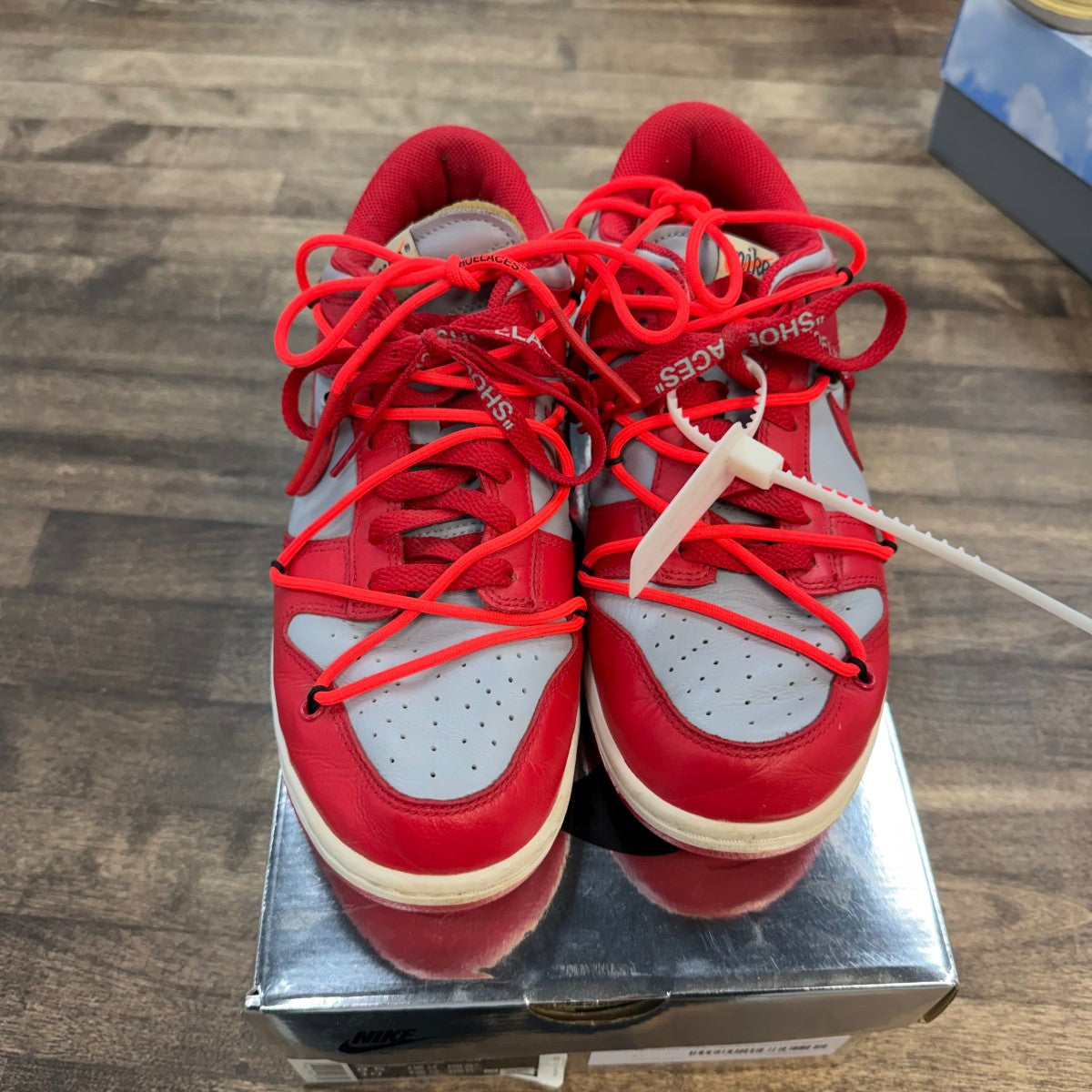 Nike Dunk Low Off-White University Red - Image 2