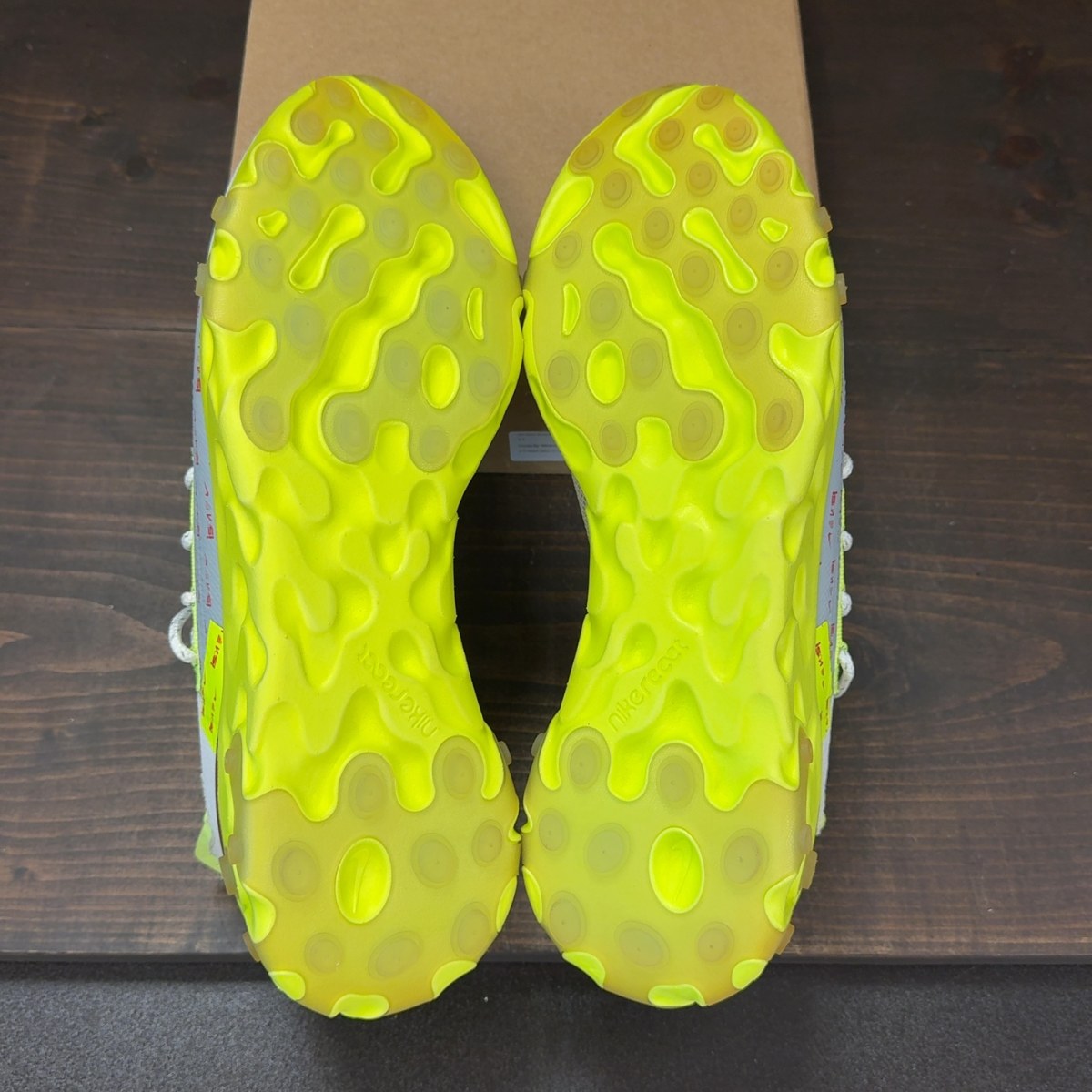 Nike React Runner ISPA Platinum Tint Volt Glow Team Red Size 11 (Pre-Owned) - Image 8