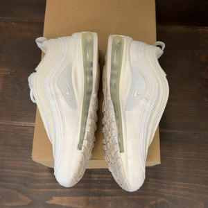 Nike Air Max 97 White Metallic Silver (GS) Size 6.5Y (Pre-Owned) - aux