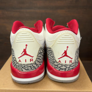 Jordan 3 Retro Cardinal (GS) Size 5.5Y (Pre-Owned) - aux