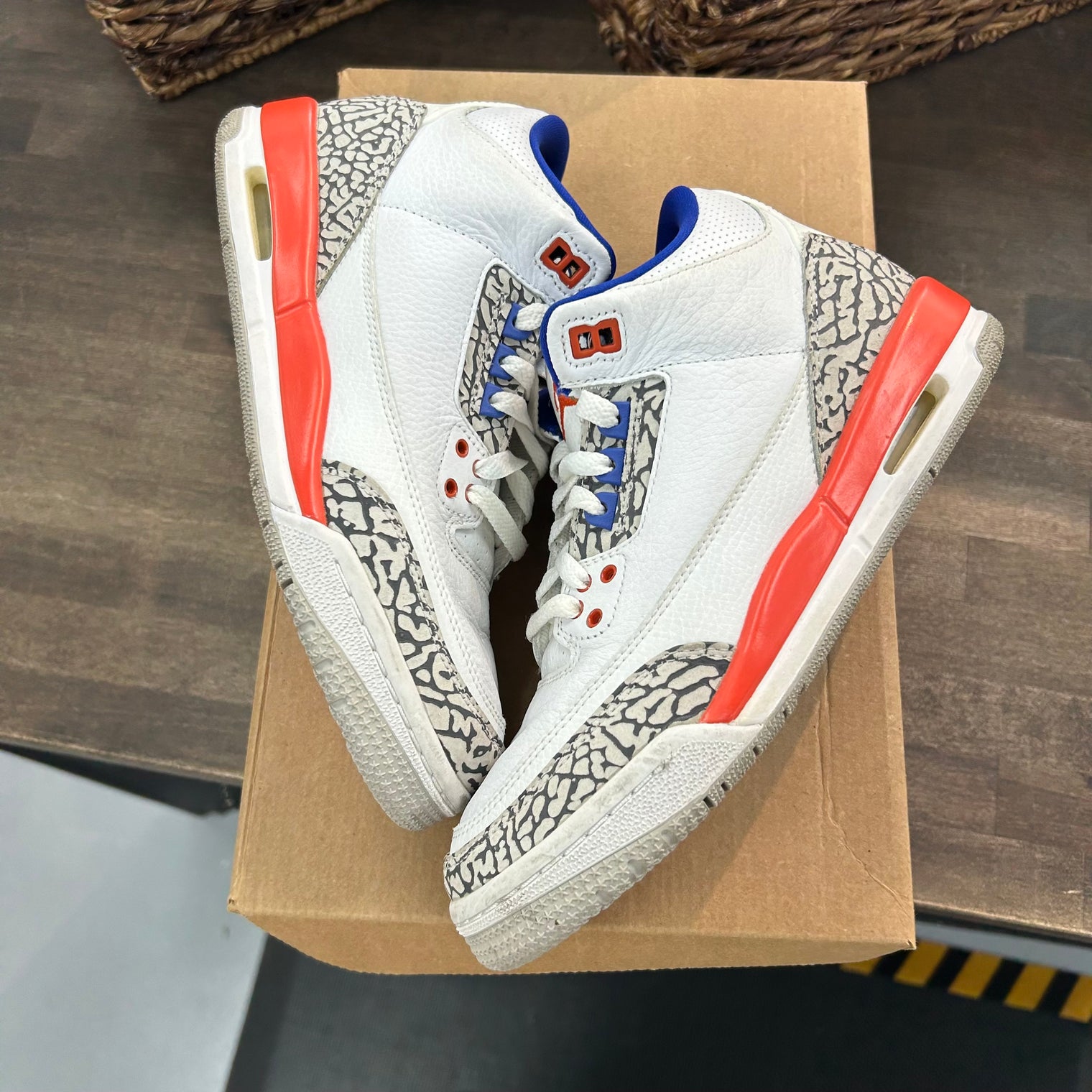 (GS) Knicks Jordan 3 Retro (USED, No Box)