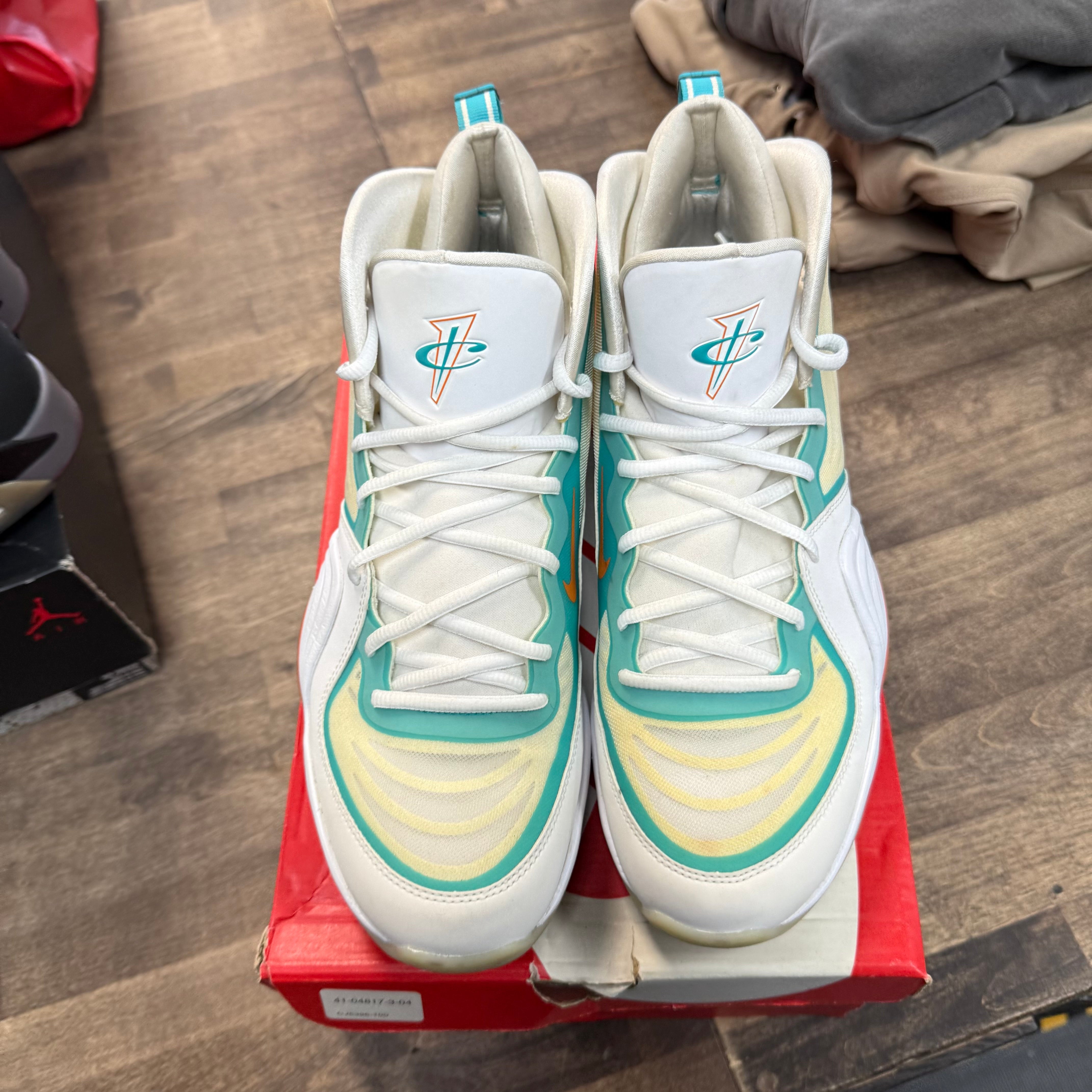 Nike Dolphins Nike Air Penny 5 (US 12) (USED) Size 12 (Pre-Owned) - Image 2