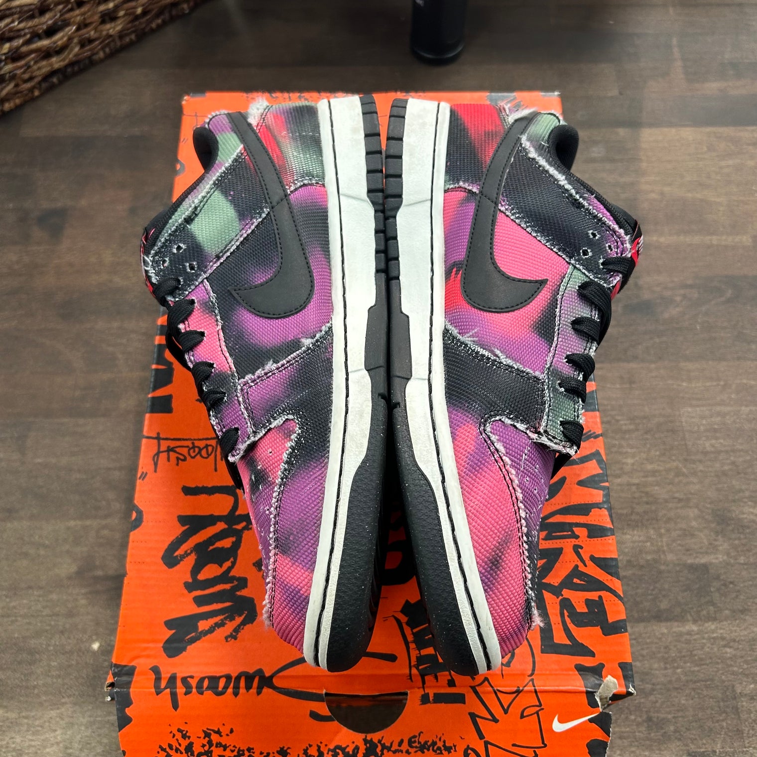 Graffiti Pink Nike Dunk Low (USED)