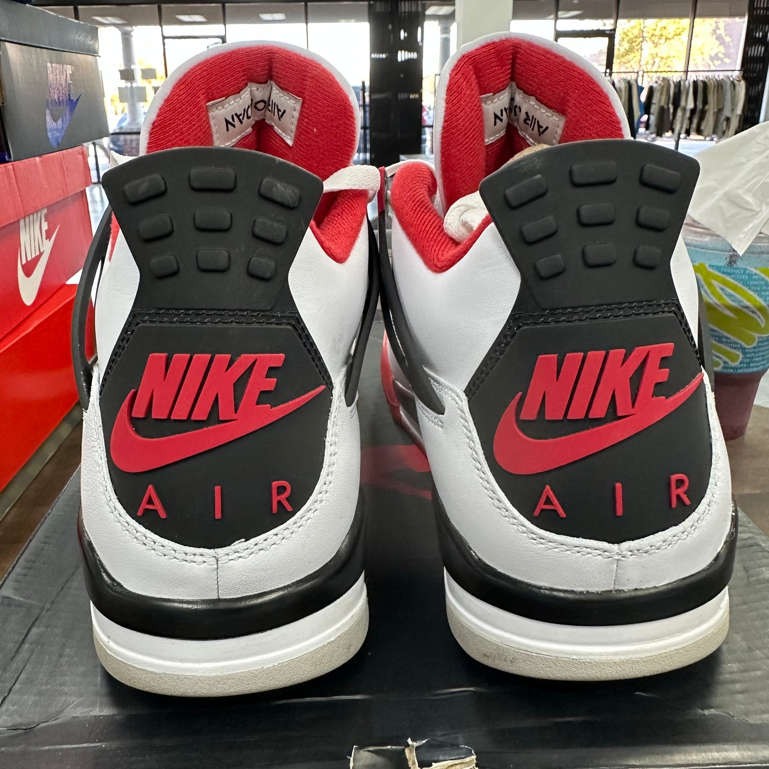 Fire Red Jordan 4 2020 (USED, Replacement Box)