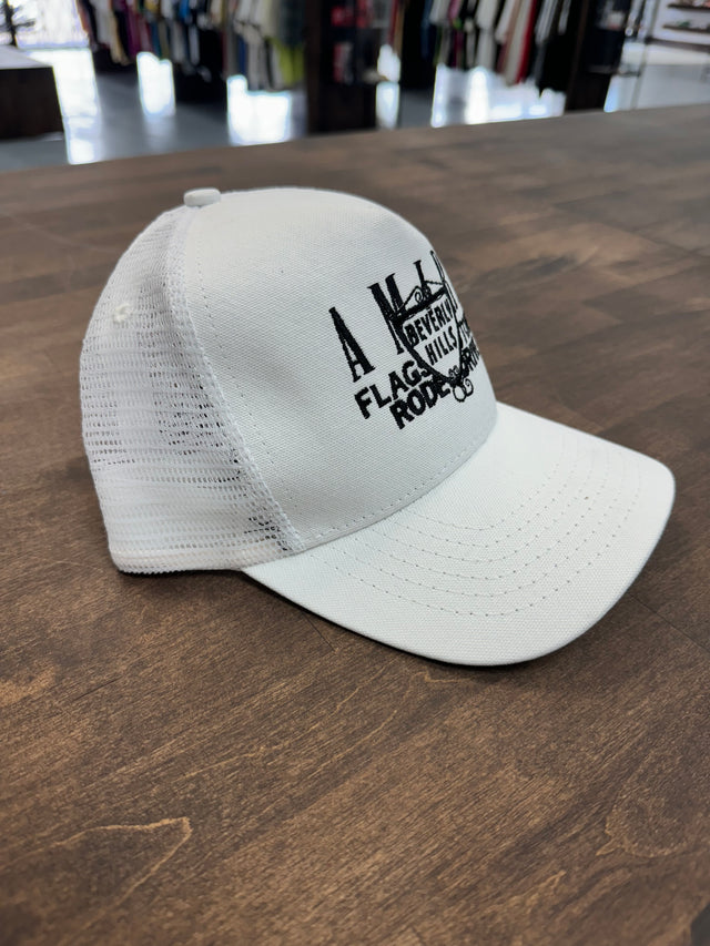 Amiri Beverly Hills Trucker Hat White