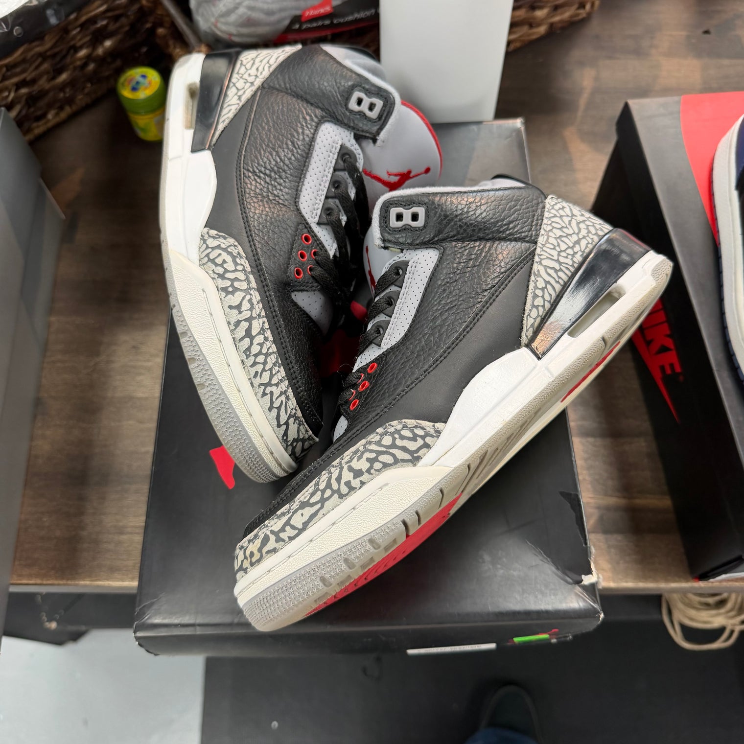 Black Cement Jordan 3 2018 (USED)