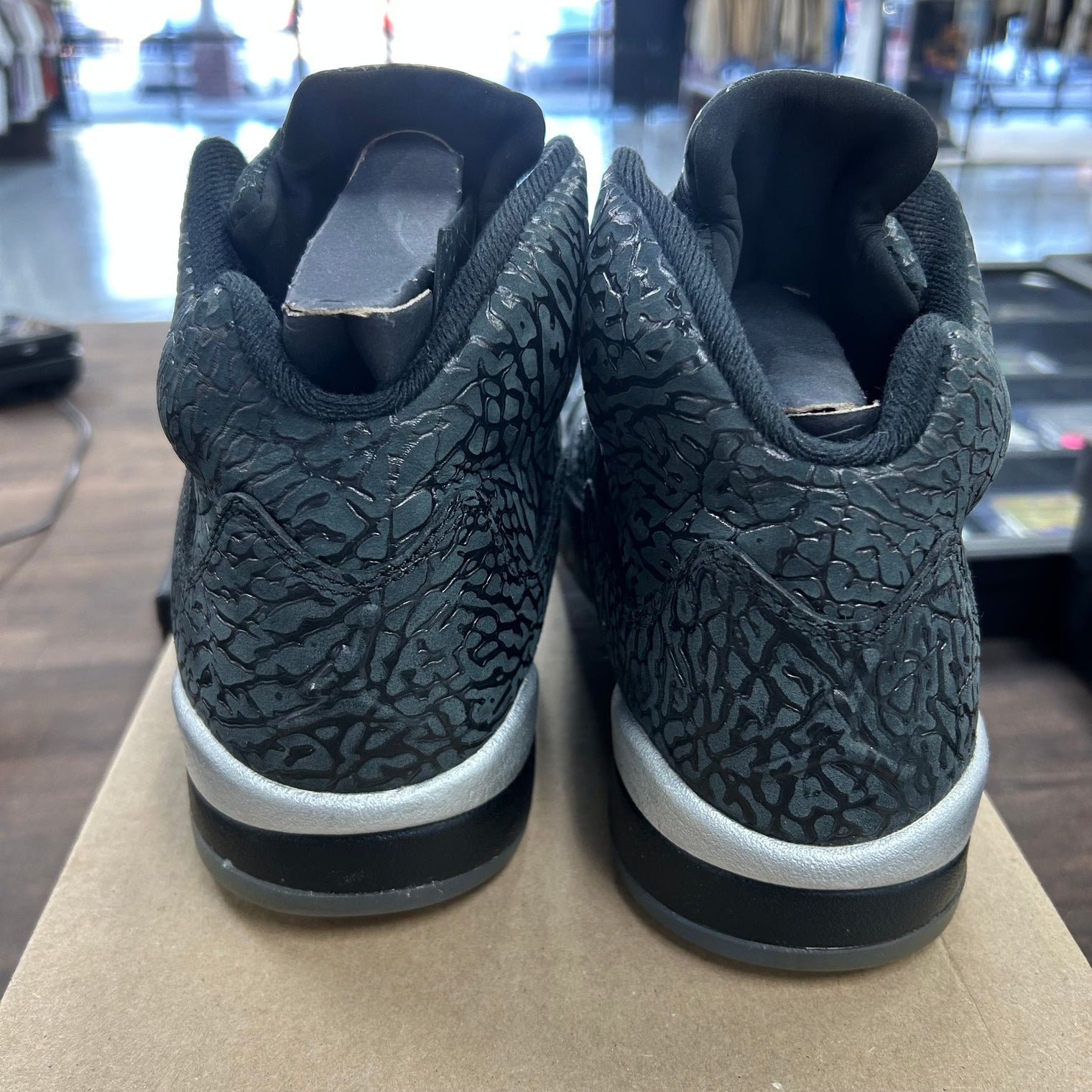 3Lab5 Black Silver Jordan 5 Retro (USED, No Box)