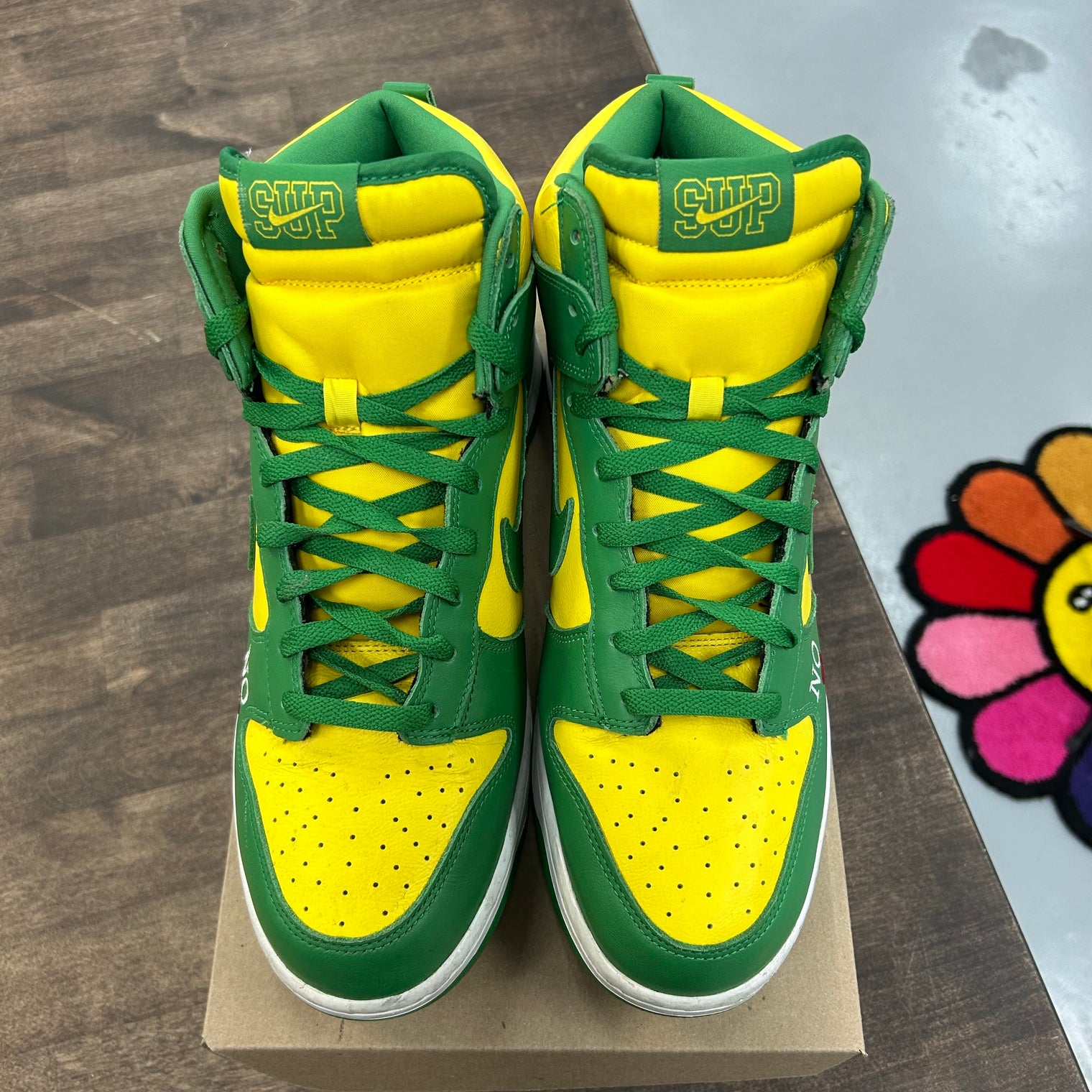 Supreme By Any Means Necessary Brazil Dunk High (USED, No box)