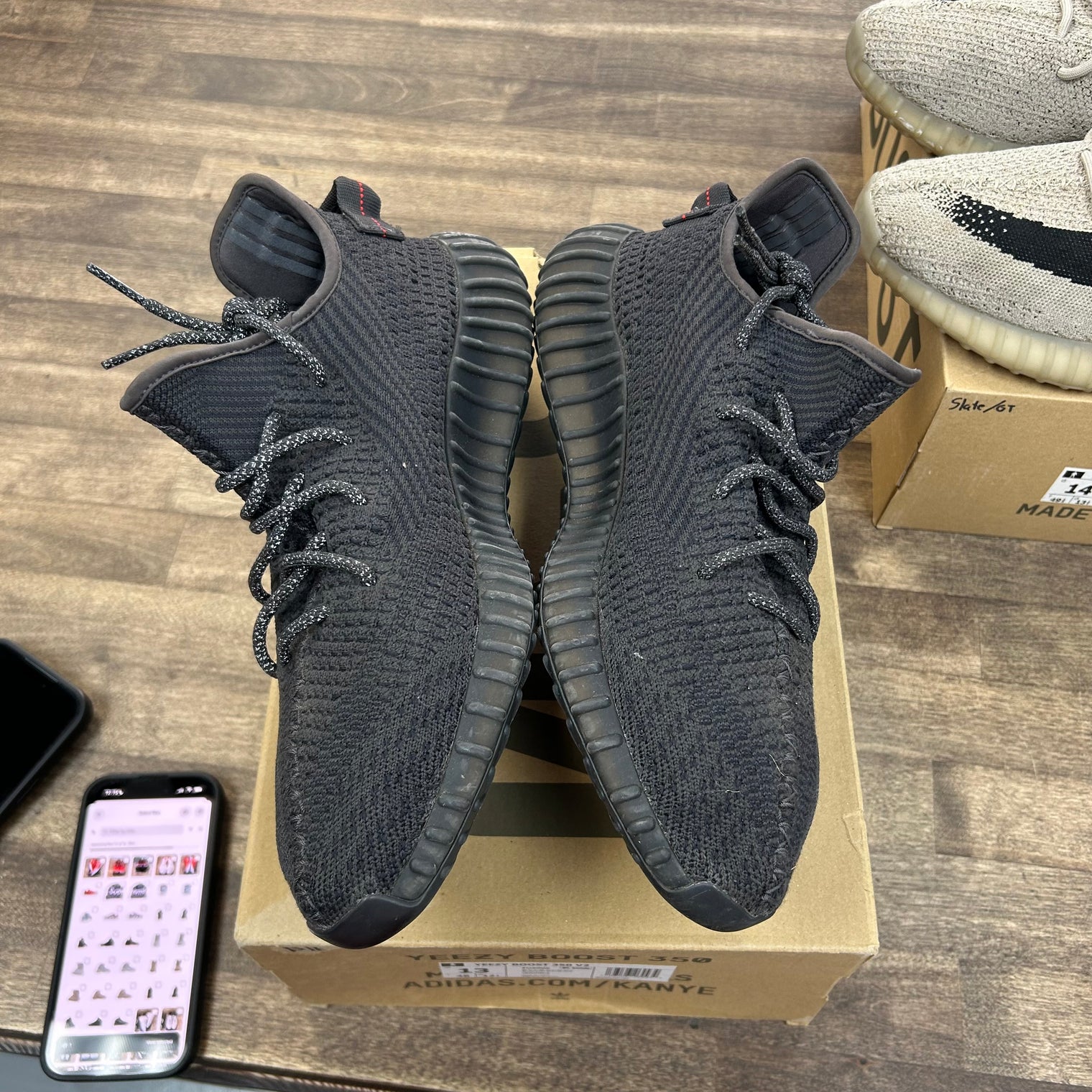 adidas Yeezy Boost 350 V2 Black (Non-Reflective) (US 13) (USED)