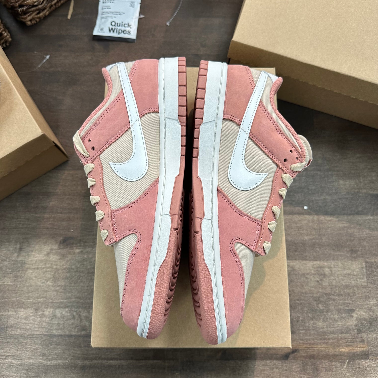 Nike Dunk Low PRM Red Stardust (US 11) (Lightly Worn, No Box)