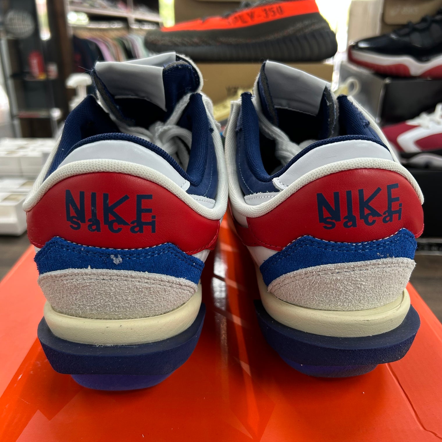 Sacai White University Red Blue Nike Zoom Cortez (USED)