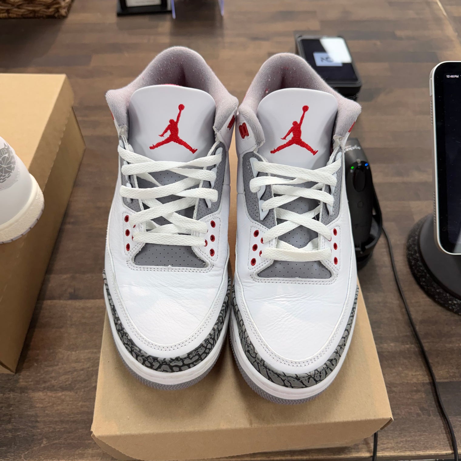 Fire Red Jordan 3 Retro (USED, No Box)