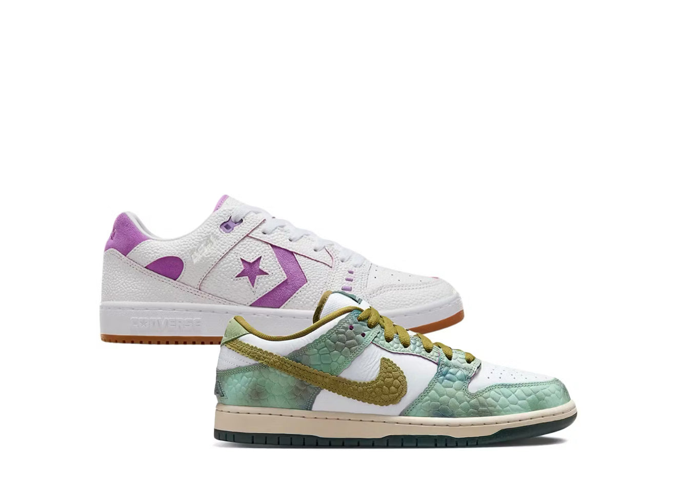 Alexis Sablone Chameleon Pack Nike SB Dunk Low & Converse CONS AS-1 Pro