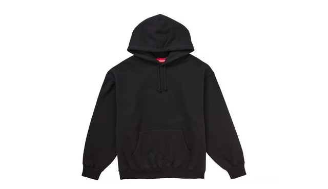 Supreme Satin Applique Sweatshirt Hoodie Black (FW24)