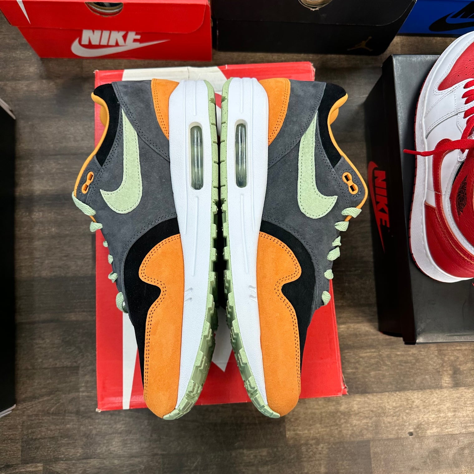 Nike Air Max 1 PRM Duck Honey Dew (USED, Replacement Box)