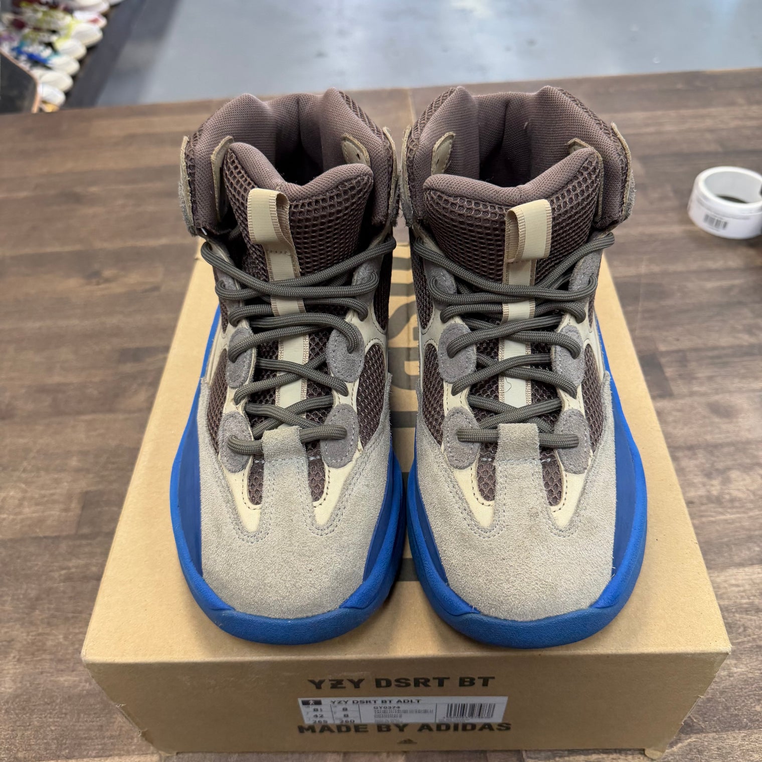 Taupe Blue Adidas Yeezy Desert Boot (USED)