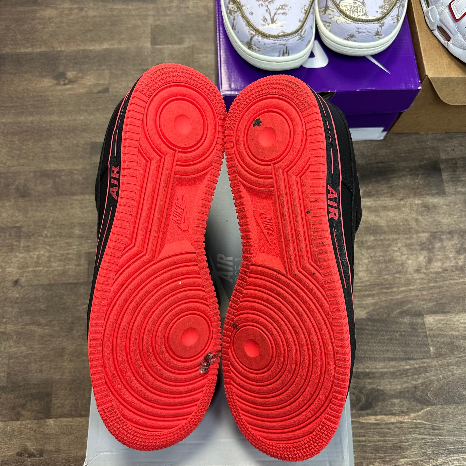 Black Laser Crimson Nike Air Force 1 Bold Air (USED)