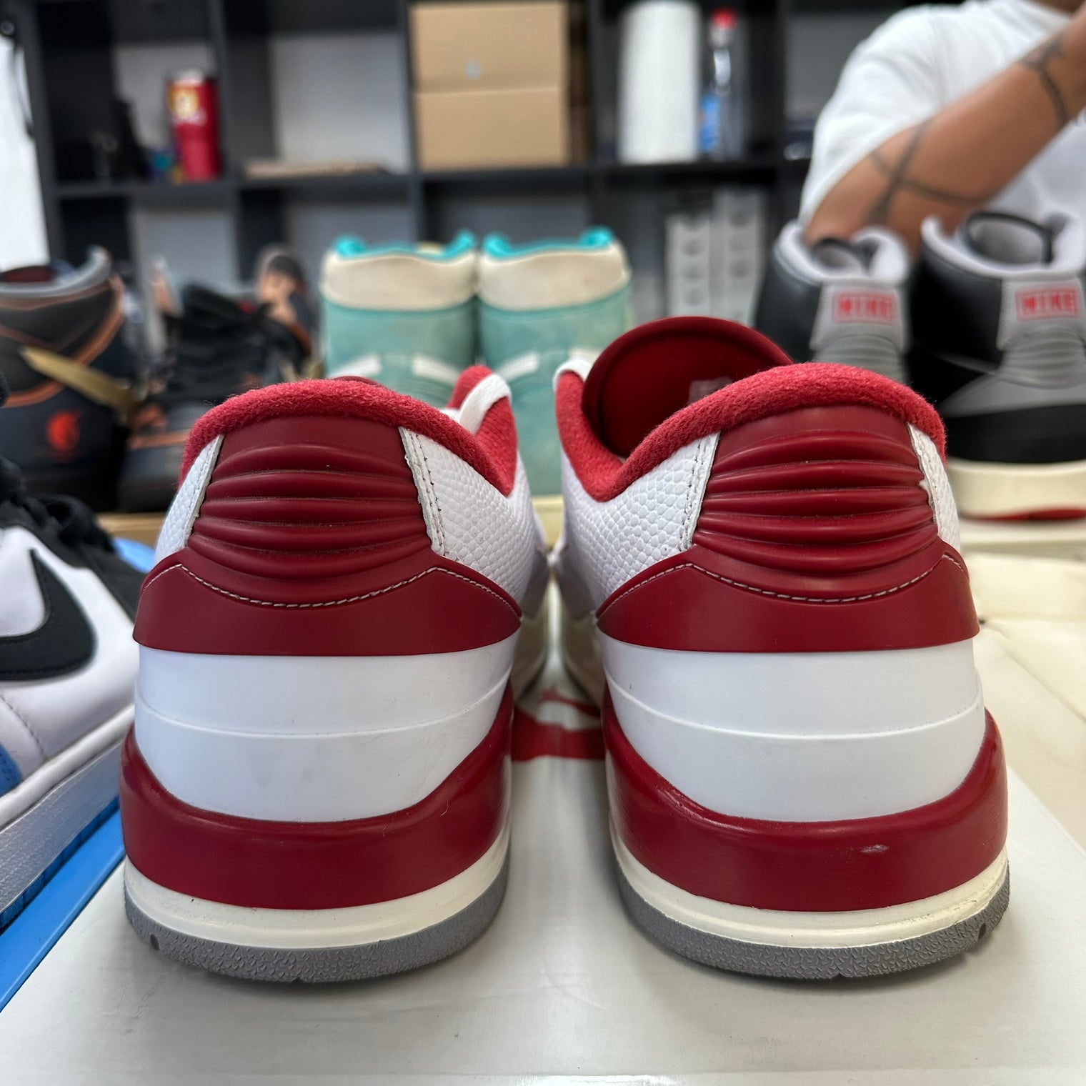 White Varsity Red Jordan 2/3 (USED)
