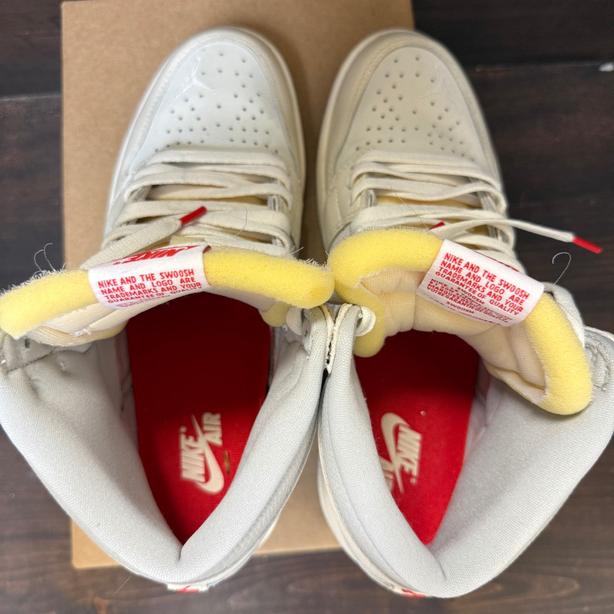 Jordan 1 Retro High OG Sail University Red Size 10.5 (Pre-Owned) - Image 4