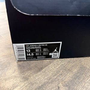 Jordan 4 Retro SE Black Canvas - Image 6