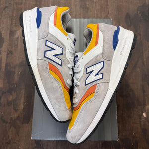New Balance 997 MiUSA Grey Orange - Image 1