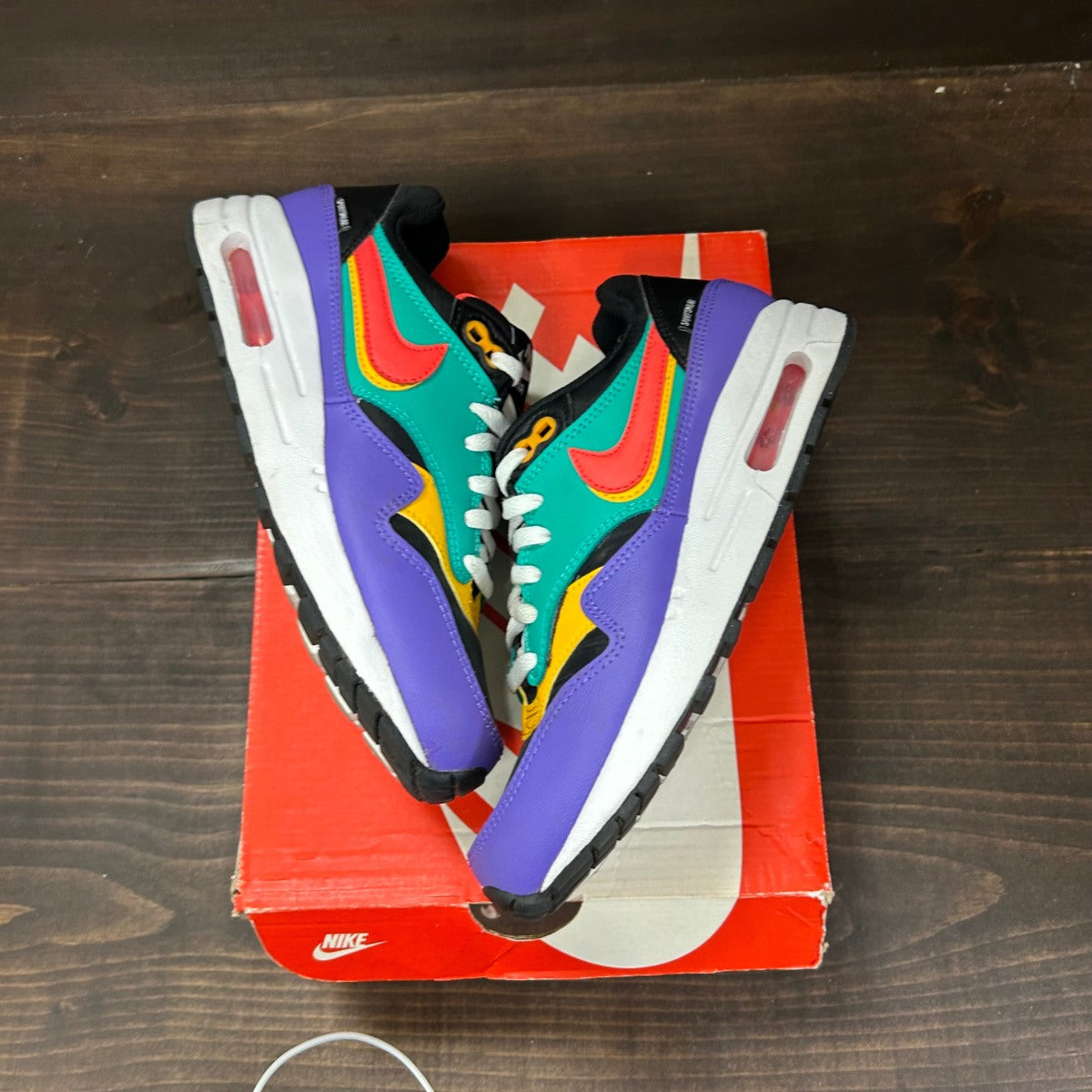 Nike Air Max 1 Game Change Black Kinetic Green (GS) - Image 2