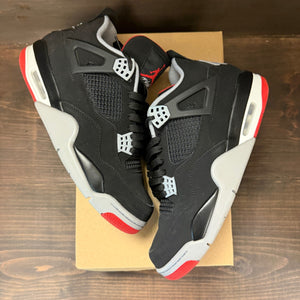 Jordan 4 Retro Bred (2019) Size 9.5 (Pre-Owned) - Image 2