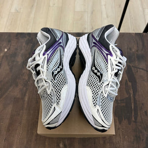 Saucony ProGrid Omni 9 White Black Silver Purple Size 12 (Pre-Owned) - Image 3