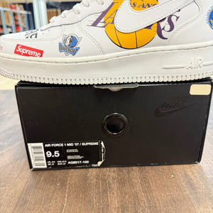 Nike Air Force 1 Mid Supreme NBA White - Image 6