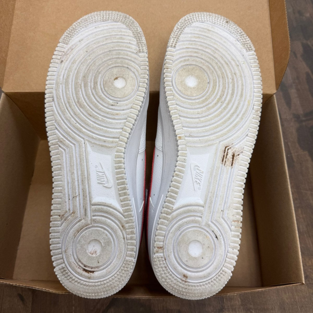 Nike Air Force 1 Low White Team Red Size 11 (Pre-Owned) - Image 3