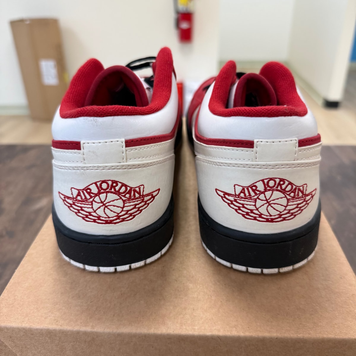 Jordan 1 Low Gym Red White Size 14 (Pre-Owned) - Image 3