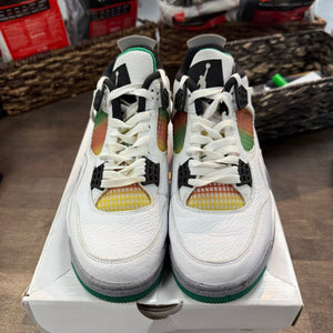 Jordan 4 Retro Lucid Green Rasta (Women's) - Image 3