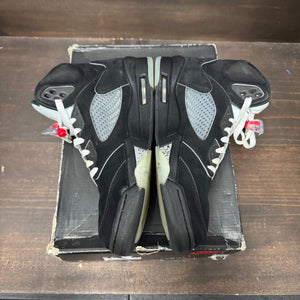 Jordan 5 Retro OG Black Metallic Reimagined Size 10.5 (Pre-Owned) - tag