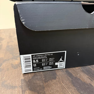 Jordan 4 Retro SE Black Canvas - Image 6