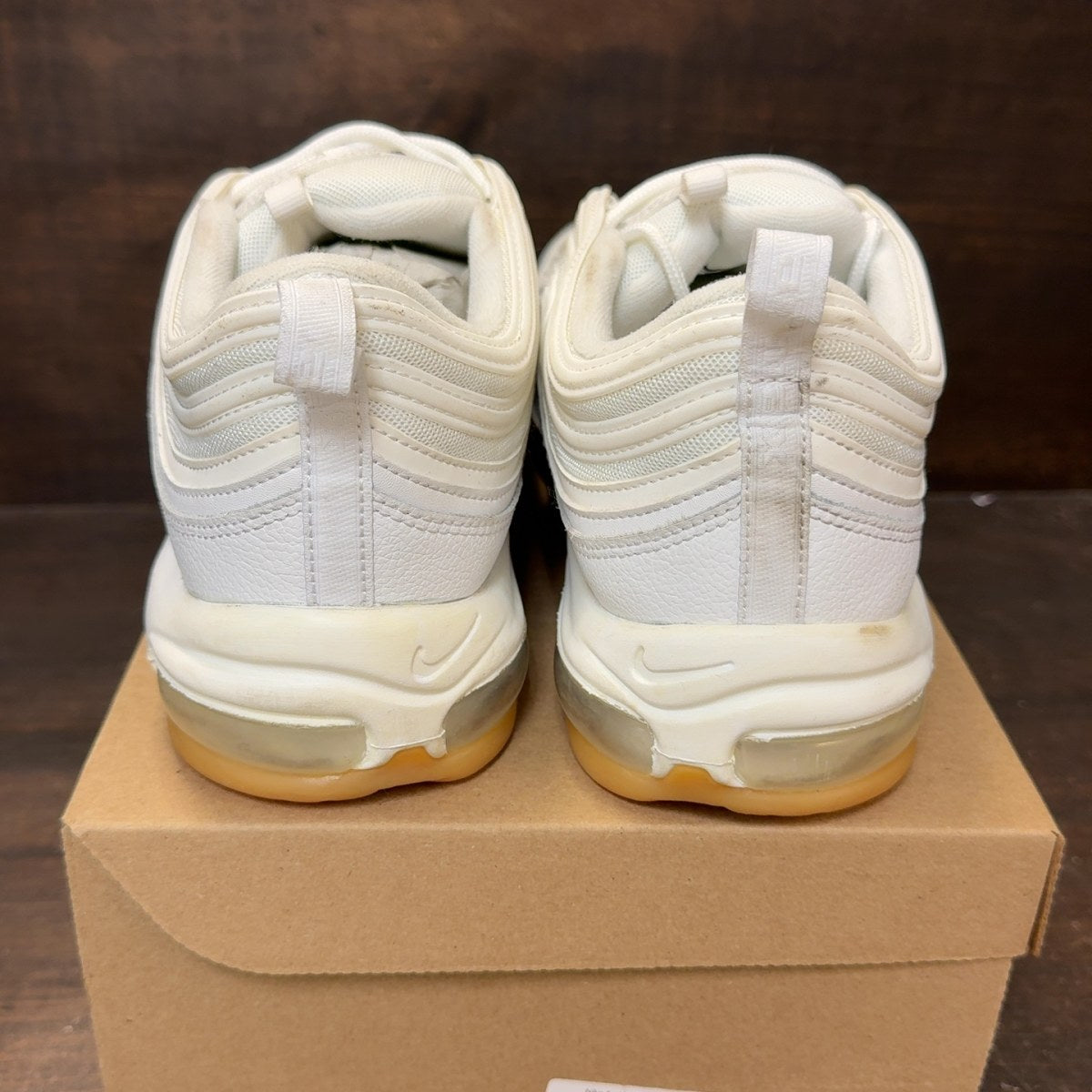 Nike Air Max 97 Triple White Wolf Grey Size 15 (Pre-Owned) - Image 5