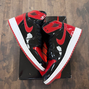 Jordan 1 Retro High OG Patent Bred (GS) - Image 1