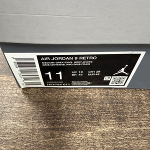 Jordan 9 Retro Cool Grey (2025) Size 11 (Pre-Owned) - Image 6