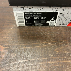 Jordan 4 Retro Fire Red (2020) Size 9.5 (Pre-Owned) - aux