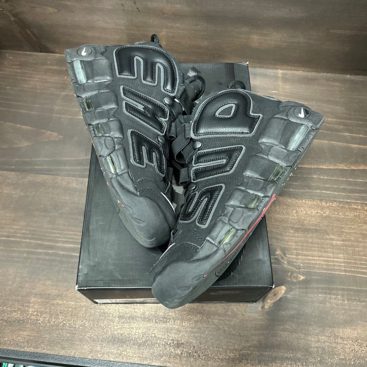 Nike Air More Uptempo Supreme Suptempo Black - Image 2
